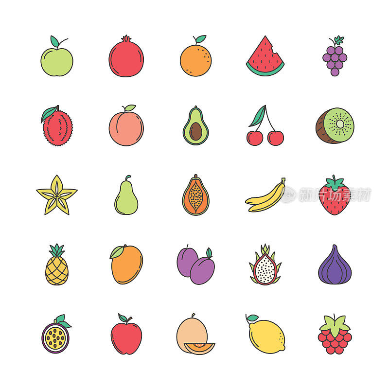 Cute Fruit Icon